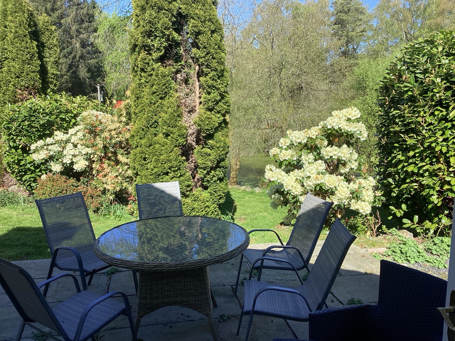 Tarn View terrace and garden