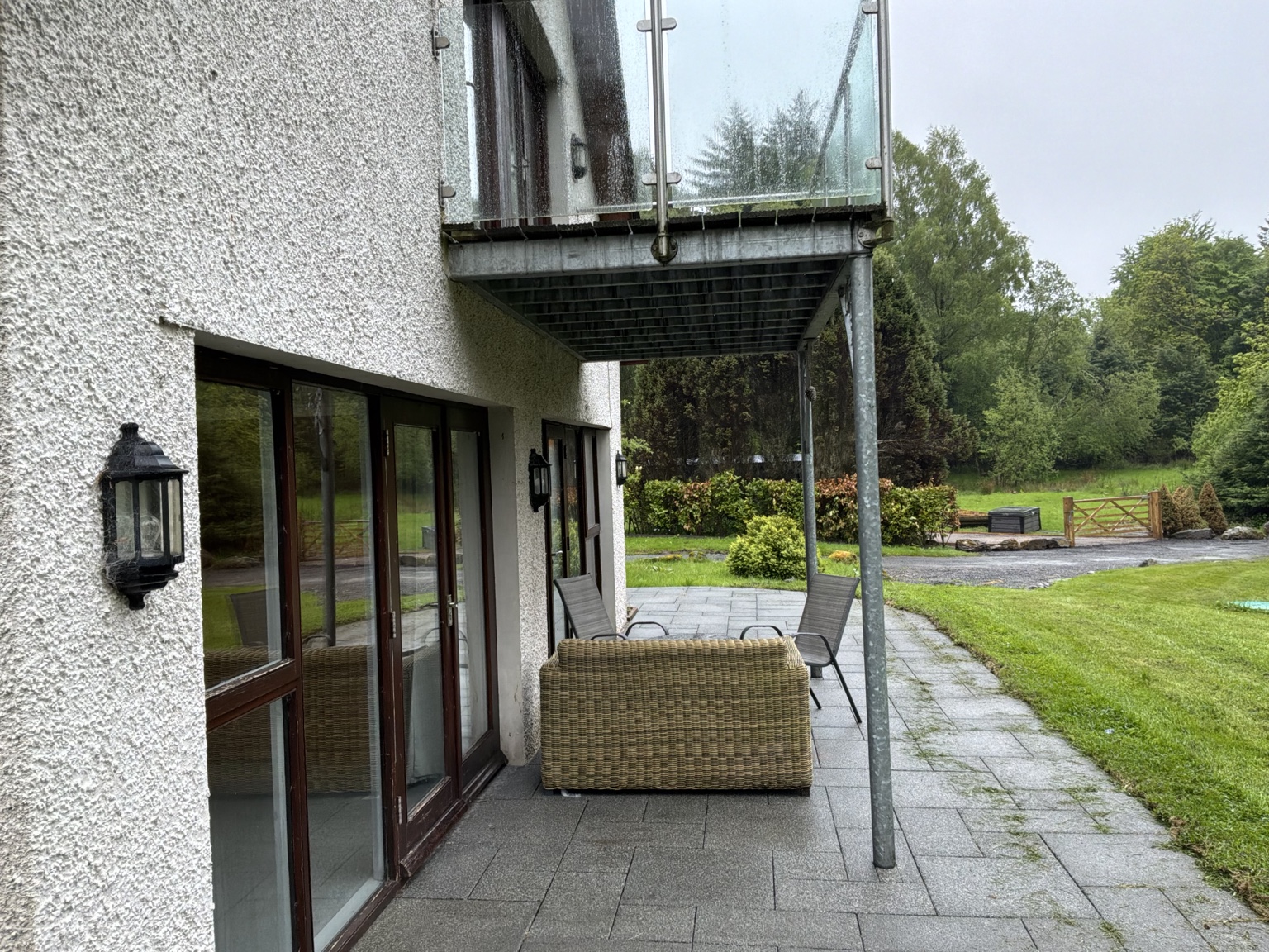 Waterside patio